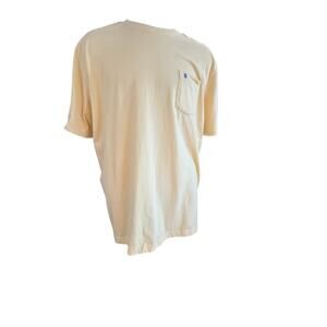 IZOD YELLOW SHORT SLEEVE  LOGO POCKET TEE MENS XXL
